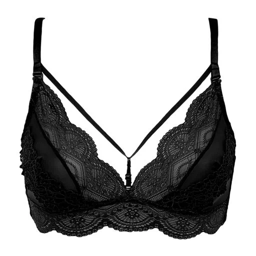 Φωτογραφία προϊόντος: Pixie σετ 6122-7130 bralette με string μαύρο