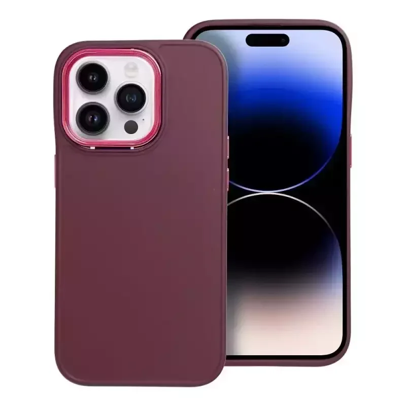 Φωτογραφία προϊόντος: OEM Tpu Case With Frame For iPhone 15 Pro Max Purple