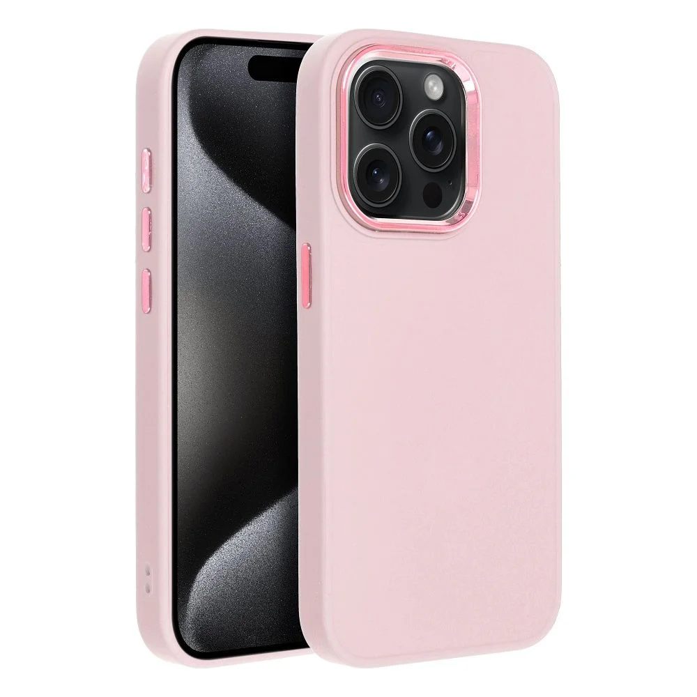 Φωτογραφία προϊόντος: OEM Tpu Case With Frame For iPhone 15 Pro Pink
