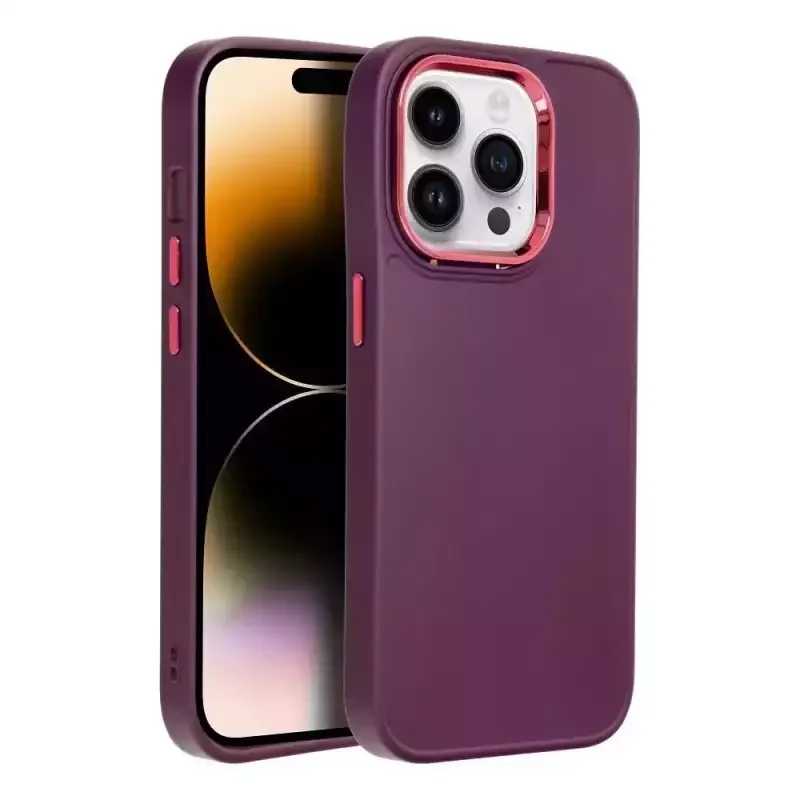 Φωτογραφία προϊόντος: OEM Tpu Case With Frame For iPhone 15 Pro Purple