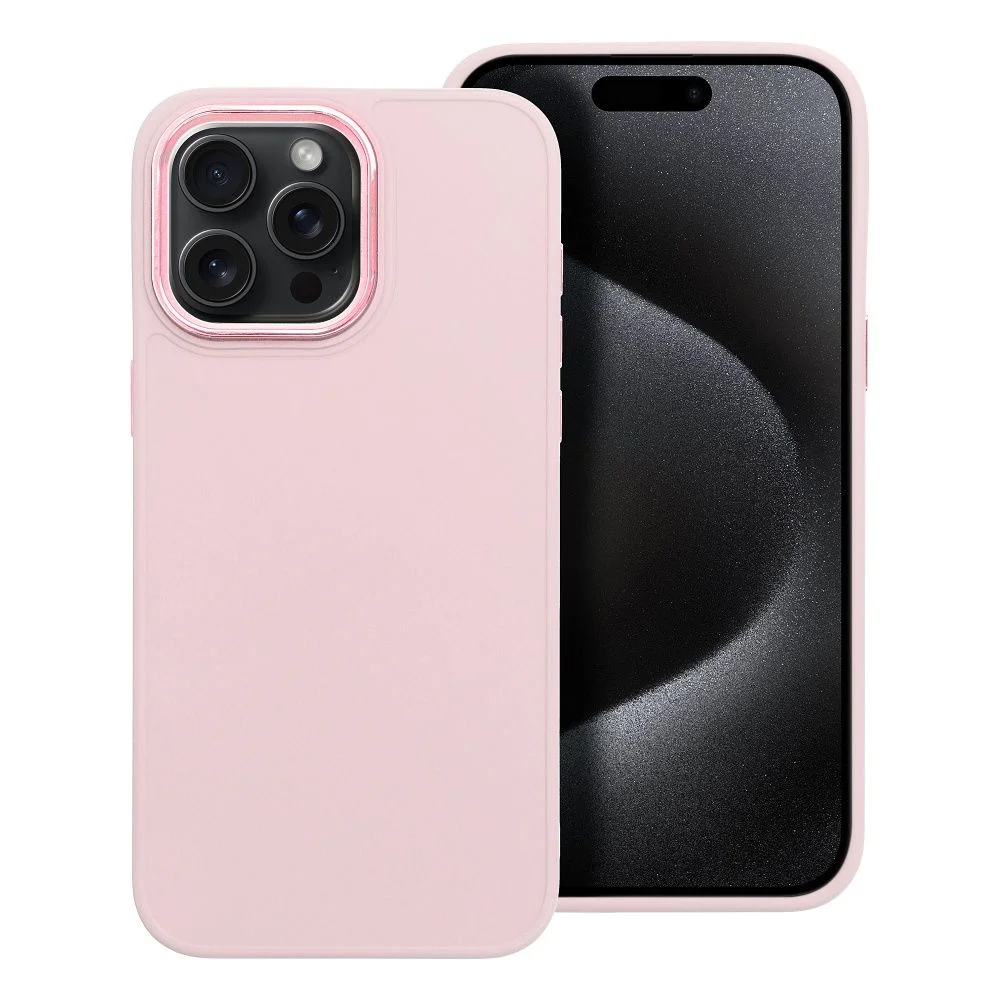Φωτογραφία προϊόντος: OEM Tpu Case With Frame For iPhone 15 Pro Max Pink