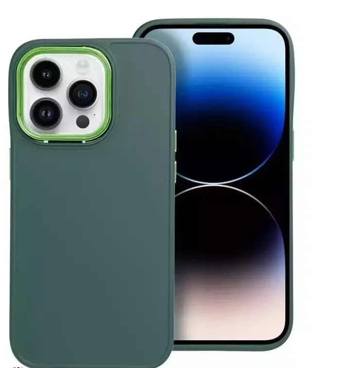 Φωτογραφία προϊόντος: OEM Tpu Case With Frame For iPhone 15 Pro Green