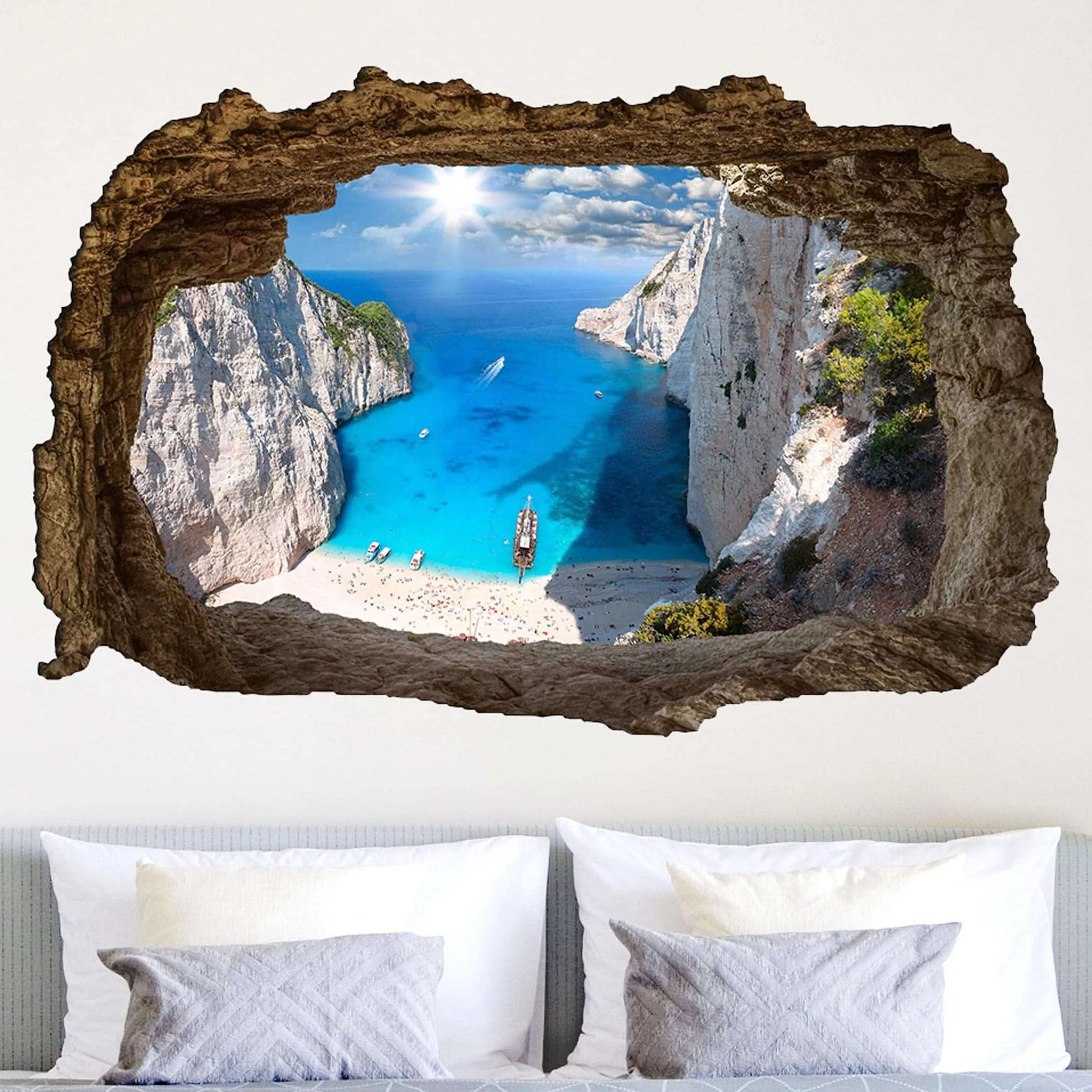 Φωτογραφία προϊόντος: 3D Αυτοκόλλητο Τοίχου - Το Ναυάγιο Της Ζακύνθου