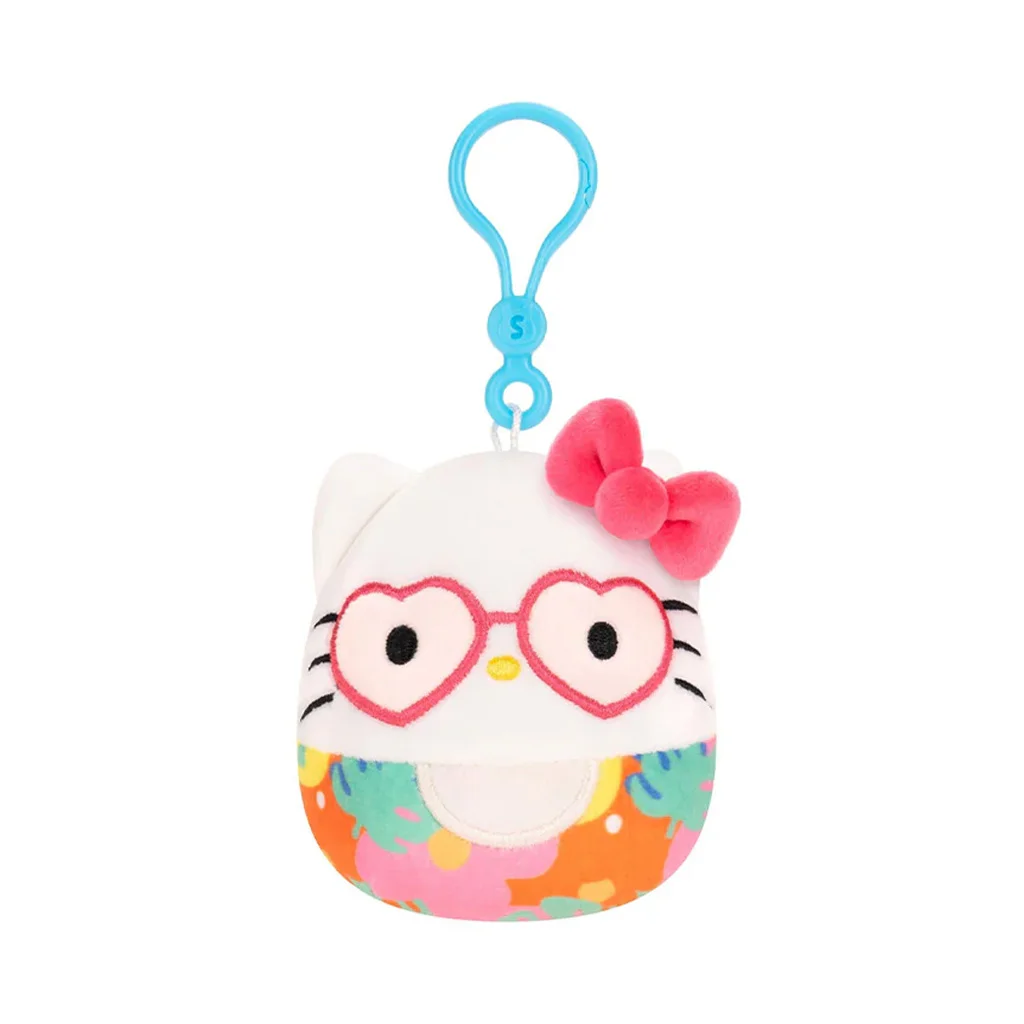 Φωτογραφία προϊόντος: JAZWARES Λούτρινο Squishmallows Μπρελόκ 9εκ Tropical Food Hello Kitty JWSQ0592