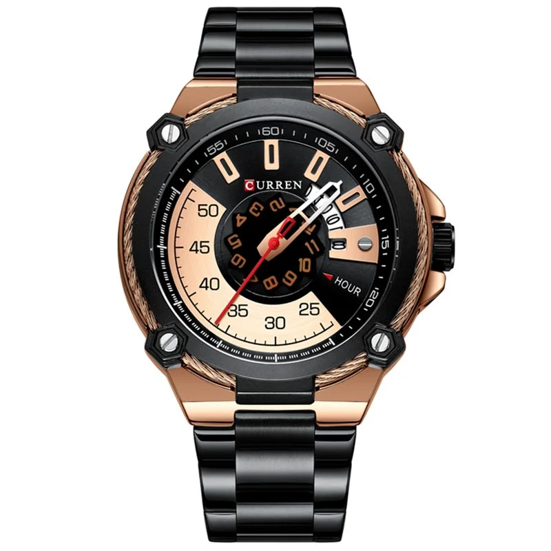 Φωτογραφία προϊόντος: Ανδρικό Ρολόι Curren 8345 Black-RoseGold
