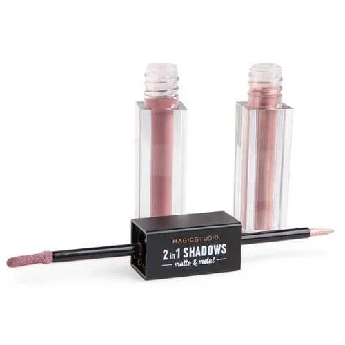 Φωτογραφία προϊόντος: IDC Magic Studio Υγρή Σκιά Ματιών Matte + Metal 2 in 1 - 4ml Light Rouge