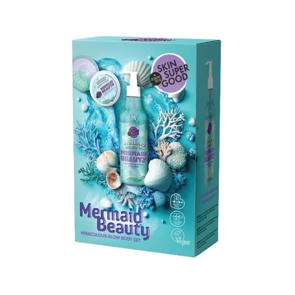 Φωτογραφία προϊόντος: Natura Siberica Organic Shop Skin Super Good Promo Σετ Περιποίησης Σώματος Mermaid Beauty με Hydrating Shower Gel Αφρόλουτρο, 250ml + Moisturising Shimmering Body Mousse Κρέμα Σώματος, 100ml, 1σετ