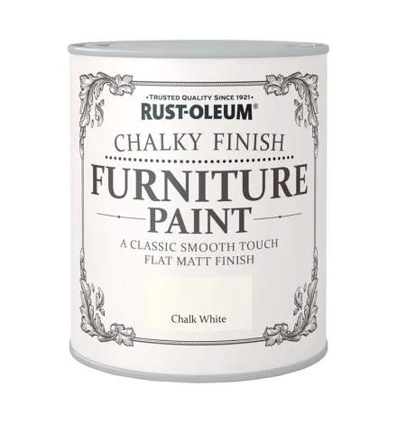 Φωτογραφία προϊόντος: Rust-Oleum Χρώμα Κιμωλίας Furniture Chalky Finish Chalk White