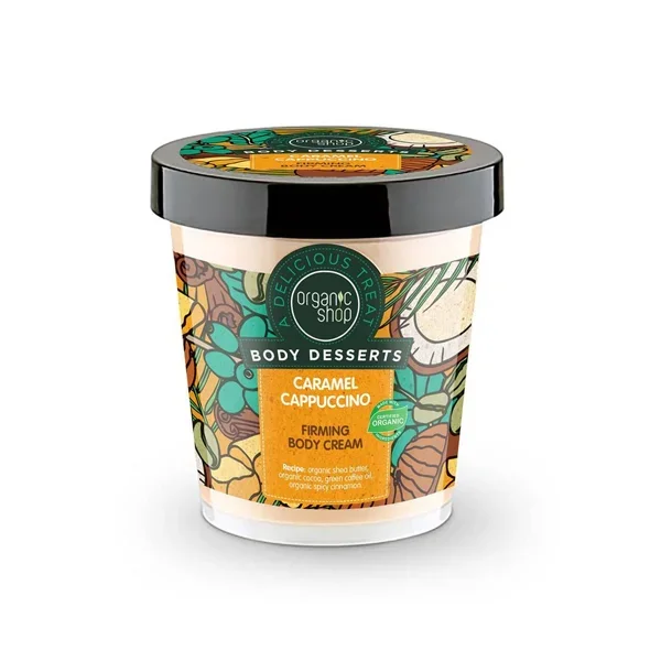 Φωτογραφία προϊόντος: Avgerinos Cosmetics Organic Shop by Natura Siberica Body Desserts Caramel Cappuccino Συσφικτική Κρέμα Σώματος Καραμέλα Καπουτσίνο, 450ml