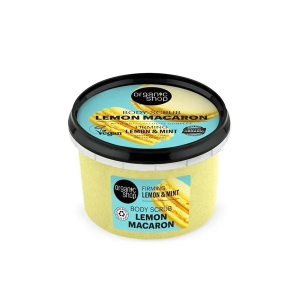 Φωτογραφία προϊόντος: Natura Siberica Organic Shop Body Scrub Σύσφιξης με Λεμόνι + Μέντα, 250ml