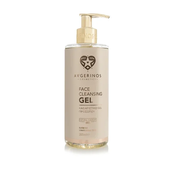 Φωτογραφία προϊόντος: Avgerinos Cosmetics Face Cleansing Gel Τζελ Καθαρισμού + Ντεμακιγιάζ, 300ml