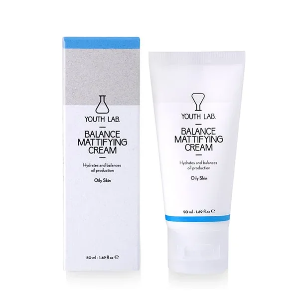 Φωτογραφία προϊόντος: Youth Lab. Balance Mattifying Cream Oily Skin Ρυθμιστική, Ενυδατική Κρέμα με Αντιοξειδωτική Δράση για το Λιπαρό Δέρμα + το Δέρμα με Τάση Ακμής, 50ml