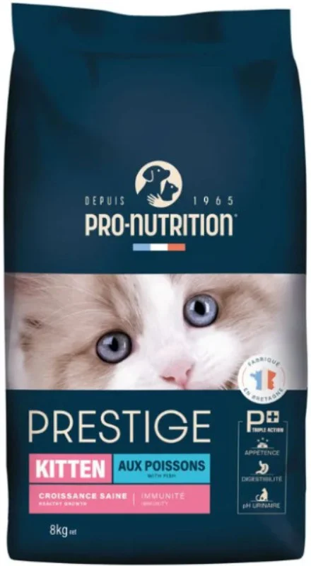 Φωτογραφία προϊόντος: Pro-nutrition πλήρης τροφή για γατάκια και γάτες κατά τη διάρκεια της γαλουχίας Prestige 2kg Pro-nutrition flatazor (3269878050204)