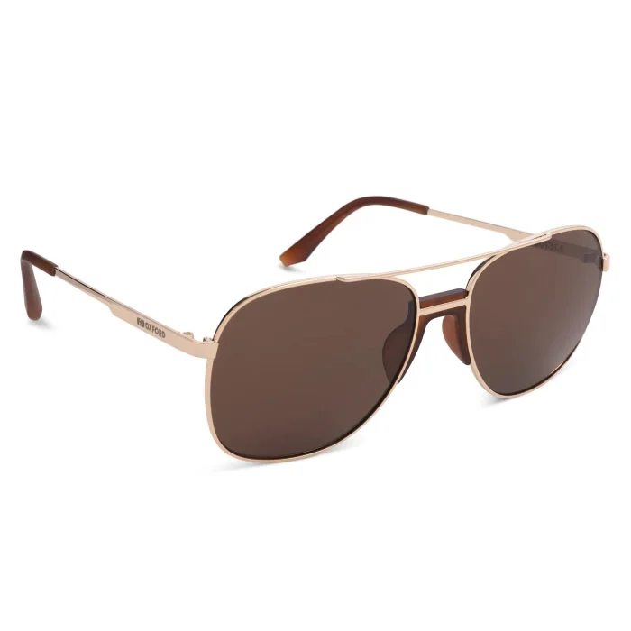 Φωτογραφία προϊόντος: Γυαλιά Ηλίου Oxford Force One Gold Metal Frame Brown Lens OXFORD 12050015