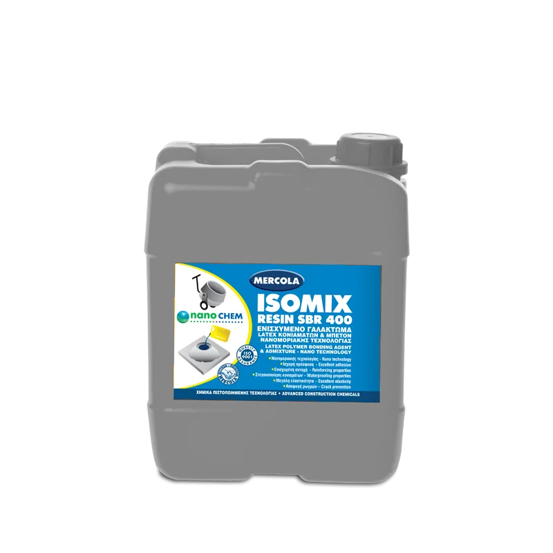 Φωτογραφία προϊόντος: MERCOLA ISOMIX RESIN SBR 400 Βελτιωτική οικοδομική ρητίνη κονιαμάτων