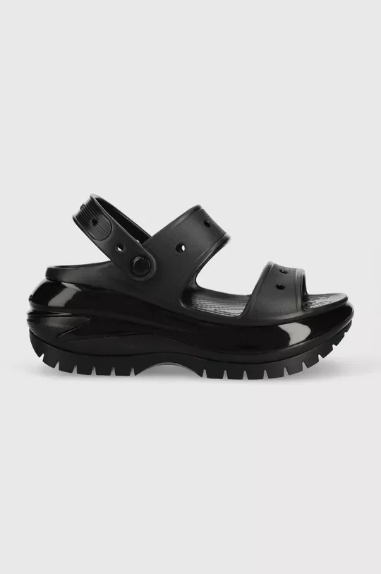 Φωτογραφία προϊόντος: Παντόφλες Crocs Classic Mega Crush Sandal χρώμα: μαύρο, 207989 Μαύρο