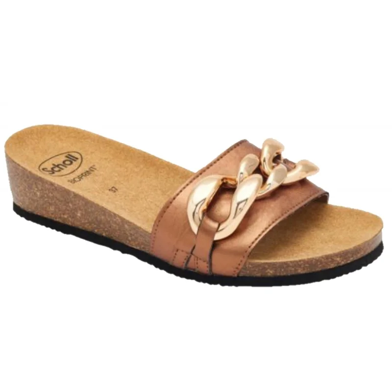 Φωτογραφία προϊόντος: Scholl Ravello F304821010 Ανατομικά Σανδάλια δερμα Bronze