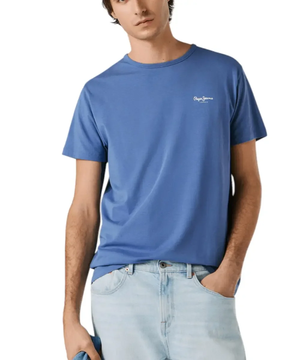 Φωτογραφία προϊόντος: Pepe Jeans - Ανδρικό T-shirt Original Basic PM5010180-576 Μπλε Ουρανού