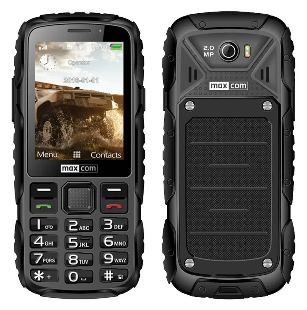 Φωτογραφία προϊόντος: Maxcom MM920 2.8" Water-dust proof IP67 με Φακό, Ραδιόφωνο (Λειτουργεί χωρίς Handsfree) και Κάμερα Μαύρο