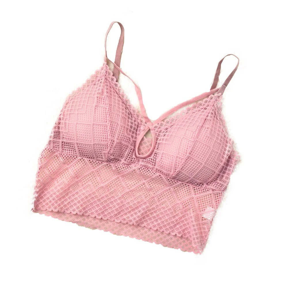 Φωτογραφία προϊόντος: Potre Γυναικείο Bralette με στρογγυλό σχέδιο στο μπούστο / Απαλό Ροζ