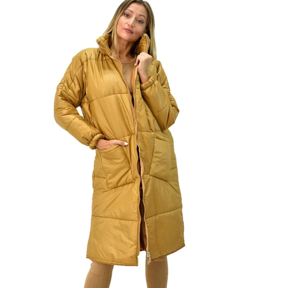 Φωτογραφία προϊόντος: Potre Γυναικείο μπουφάν oversized / Μουσταρδί