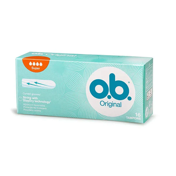 Φωτογραφία προϊόντος: Johnson's OB Original Super Ταμπόν Υψηλής Ροής 16 τμχ