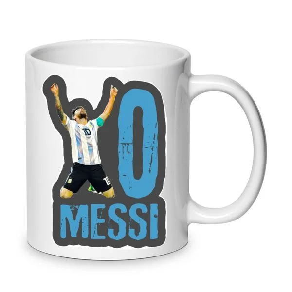 Φωτογραφία προϊόντος: Κούπα Lionel Messi κεραμική 330ml λευκή no1 Παγκόσμιος πρωταθλητής Μέσι