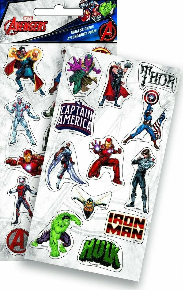 Φωτογραφία προϊόντος: Stickers Foam Avengers Αυτοκόλλητα