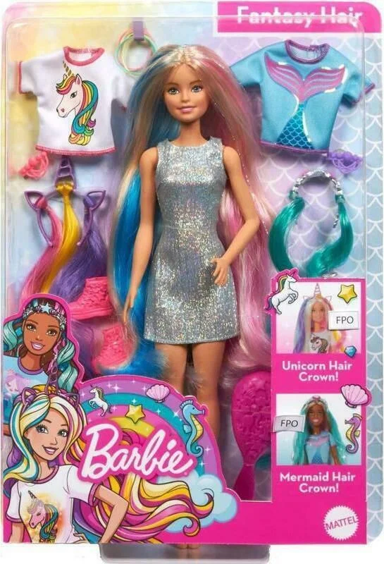 Φωτογραφία προϊόντος: Κούκλα Barbie Fantasy Hair για 3+ Ετών