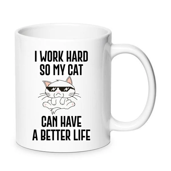 Φωτογραφία προϊόντος: Cat mug κούπα για γάτα γάτες no2 κεραμική 330ml cats
