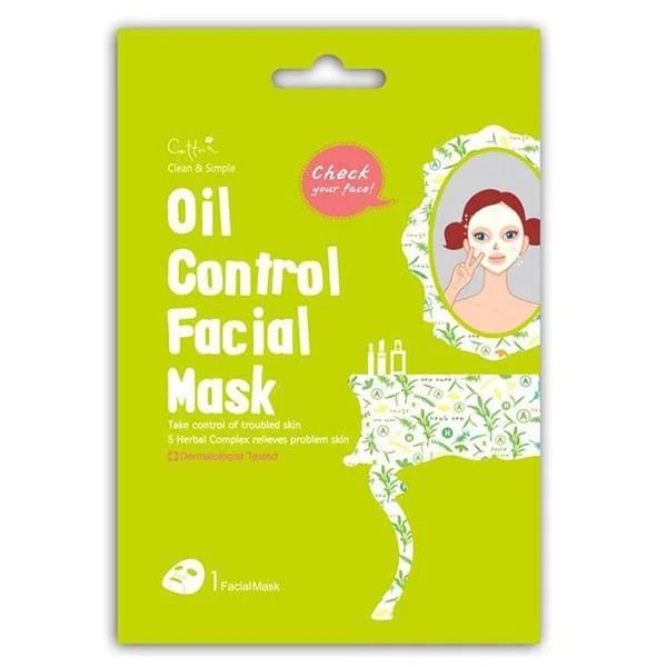 Φωτογραφία προϊόντος: Vican Cettua Clean + Simple Oil Control Facial Mask Μάσκα Προσώπου για Λιπαρές Επιδερμίδες 1τμχ