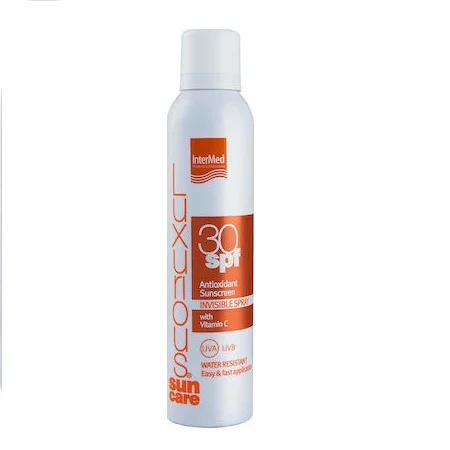 Φωτογραφία προϊόντος: Intermed Antioxidant Sunscreen Invisible Water Αδιάβροχη Αντηλιακή Λοσιόν Σώματος SPF30 σε Spray 200ml