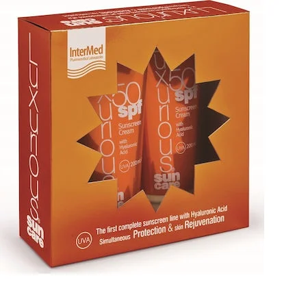 Φωτογραφία προϊόντος: Intermed Luxurious Sun Care Pack Σετ με Αντηλιακή Κρέμα Προσώπου SPF50, 75ml + Αντηλιακό Γαλάκτωμα Σώματος SPF50, 200ml