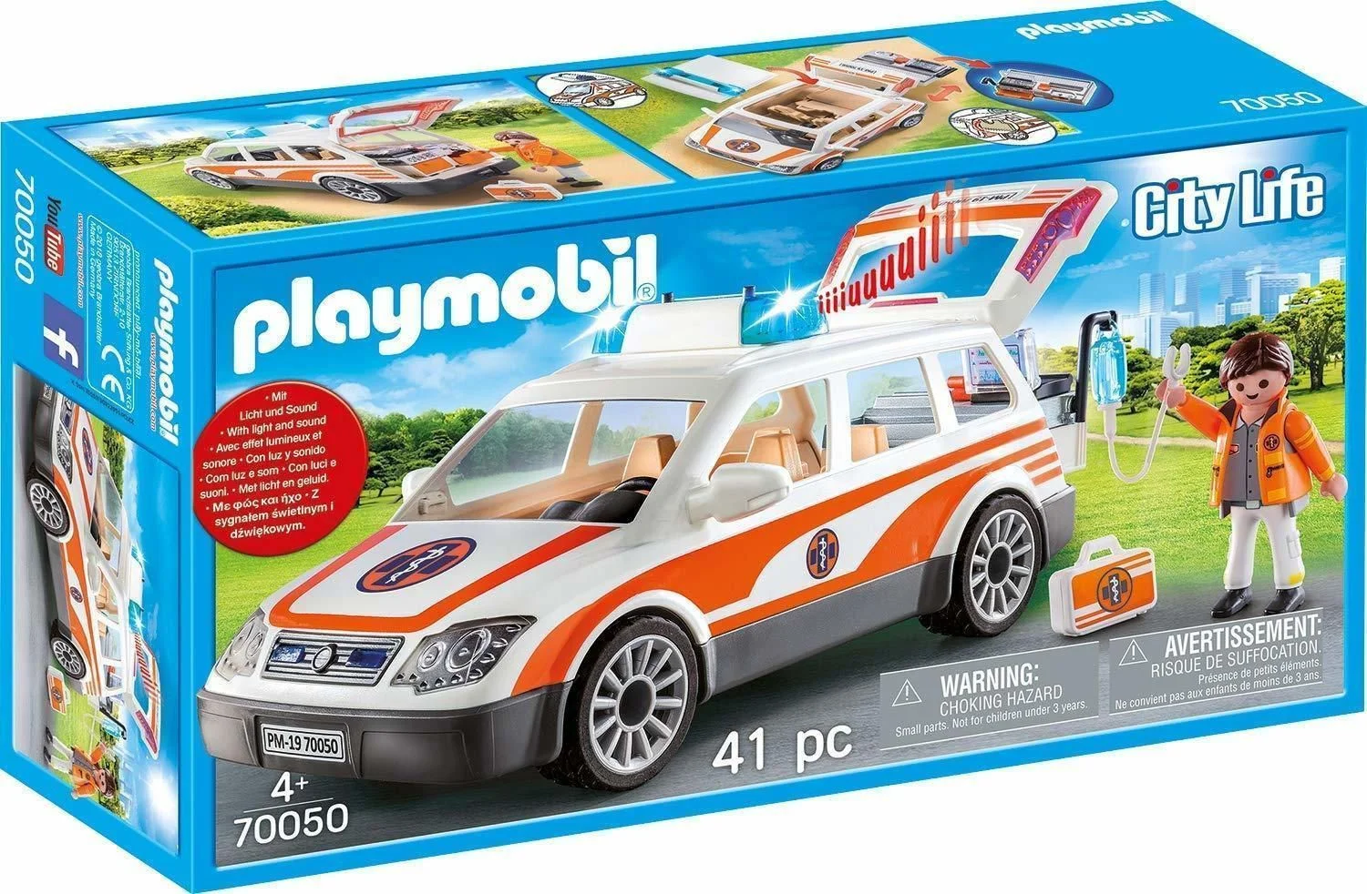 Φωτογραφία προϊόντος: Playmobil City Life Emergency Car with Light +#038; Sound για 4+ ετών