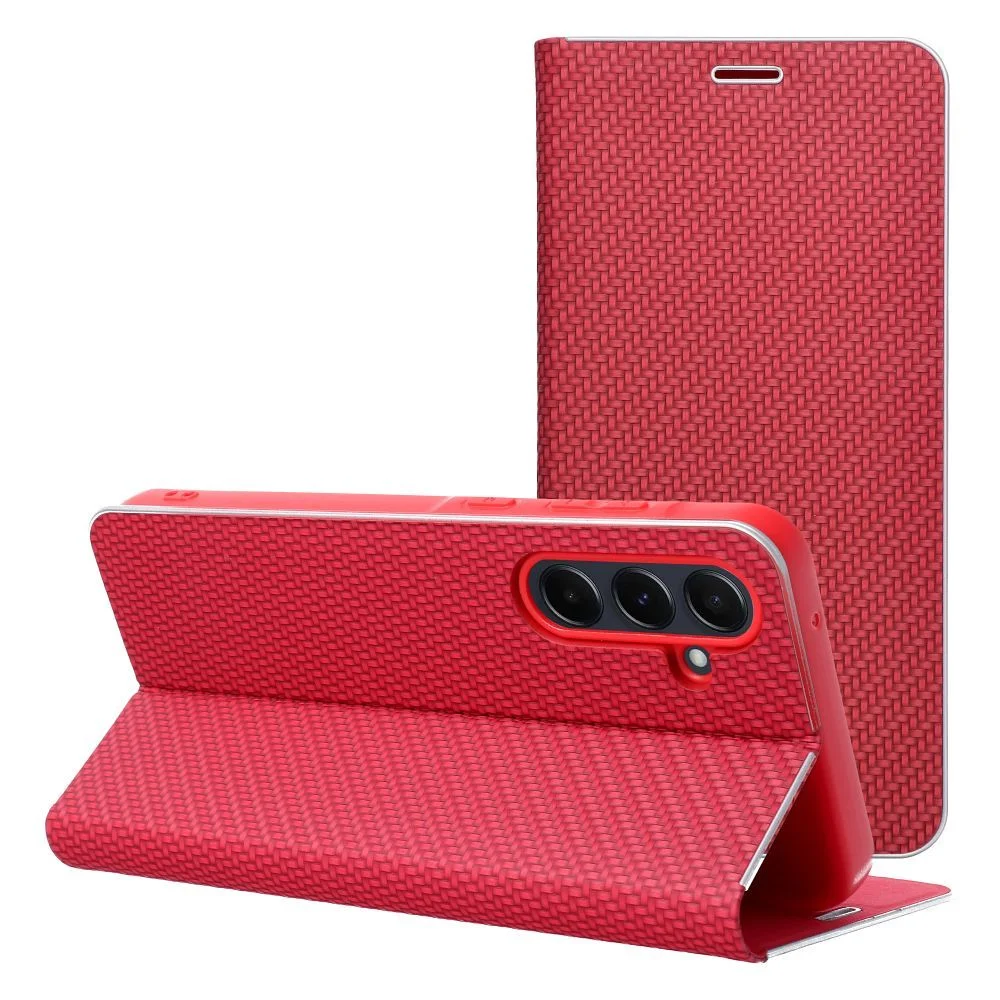 Φωτογραφία προϊόντος: . LUNA Book Carbon for SAMSUNG A37 5G red