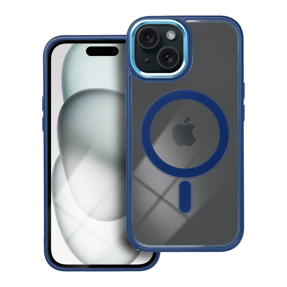 Φωτογραφία προϊόντος: . Color Edge Mag Cover case compatible with MagSafe for IPHONE 15 navy blue