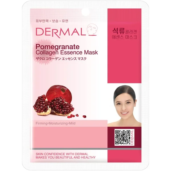 Φωτογραφία προϊόντος: Dermal Collagen Essence Pomegrante Μάσκα Προσώπου για Αντιγήρανση & Λάμψη, 1τεμ