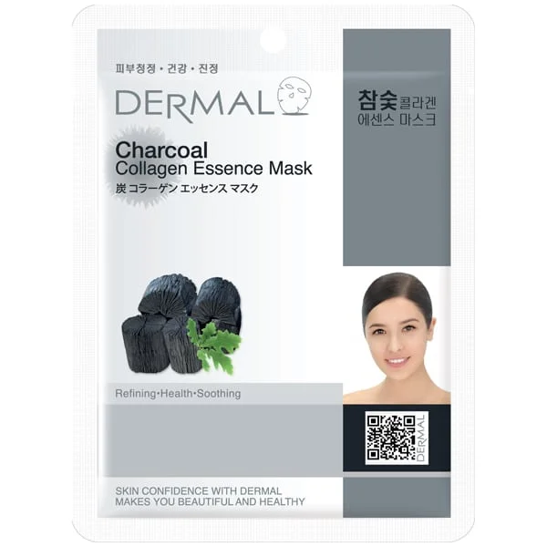 Φωτογραφία προϊόντος: Dermal Collagen Essence Charcoal Μάσκα Προσώπου για Αποτοξίνωση, 1τεμ