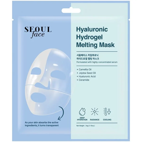 Φωτογραφία προϊόντος: Dermal Seoul Face Hyaluronic Hydrogel Melting Mask Μάσκα Προσώπου για Εντατική Ενυδάτωση, 1τεμ