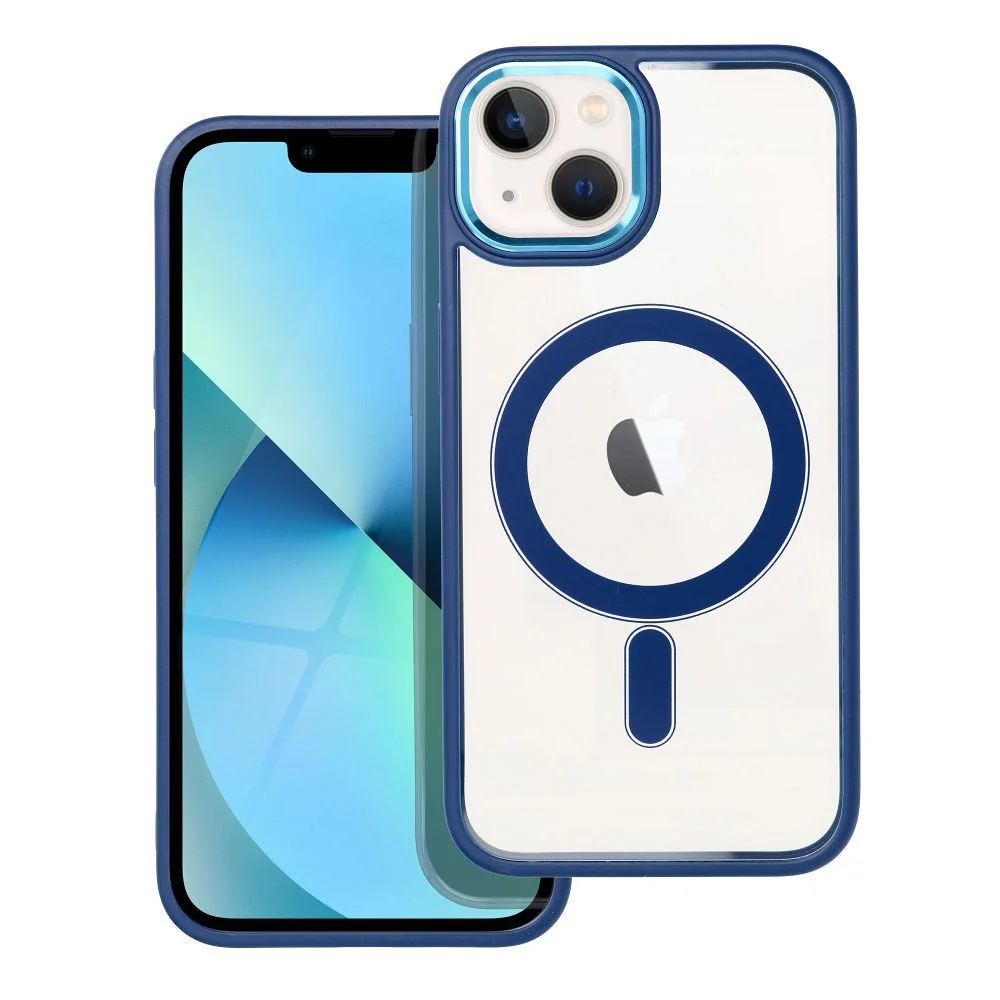 Φωτογραφία προϊόντος: . COLOR EDGE MAG COVER case compatible with MagSafe for IPHONE 13 navy blue