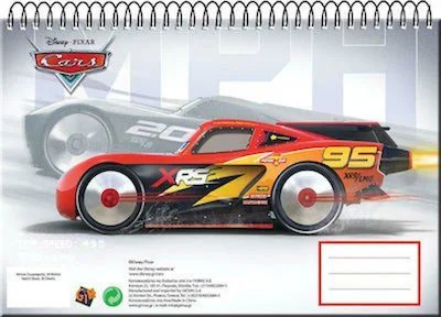 Φωτογραφία προϊόντος: Μπλοκ Ζωγραφικής Cars Sketch Book A4 23x33cm (30φύλλα)
