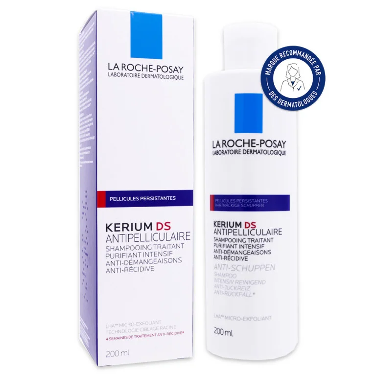 Φωτογραφία προϊόντος: LA ROCHE–POSAY La Roche Posay Kerium Ds Anti-Dandruff, Σαμπουάν Εντατικής Μικροαπολέπισης κατά της Πιτυρίδας 200ml