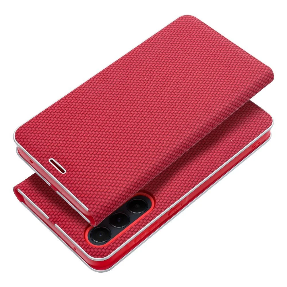 Φωτογραφία προϊόντος: . LUNA Book Carbon for SAMSUNG A20e red