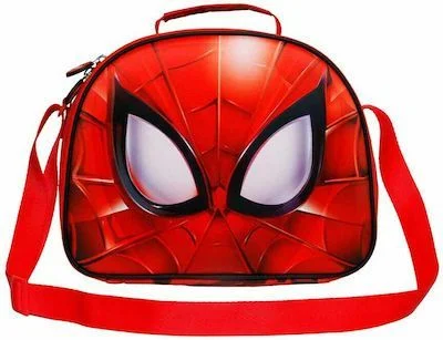 Φωτογραφία προϊόντος: Γνήσιο 3D Spiderman Τσαντάκι Φαγητού Ώμου Κόκκινο