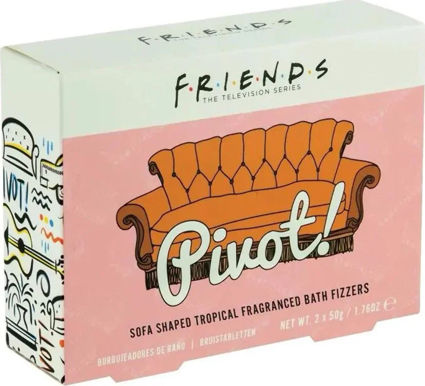 Φωτογραφία προϊόντος: Άλατα Μπάνιου Bath Fizzers Friends TV Sofa Pivot! 2x50gr