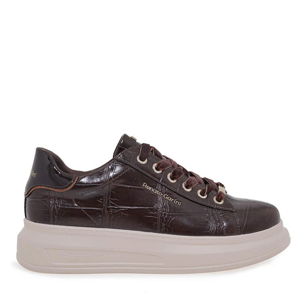 Φωτογραφία προϊόντος: Renato Garini Γυναικεία Sneakers 2148-42EX58 Καφέ Κροκό Καφέ Μπρονζε 458 / Καφέ