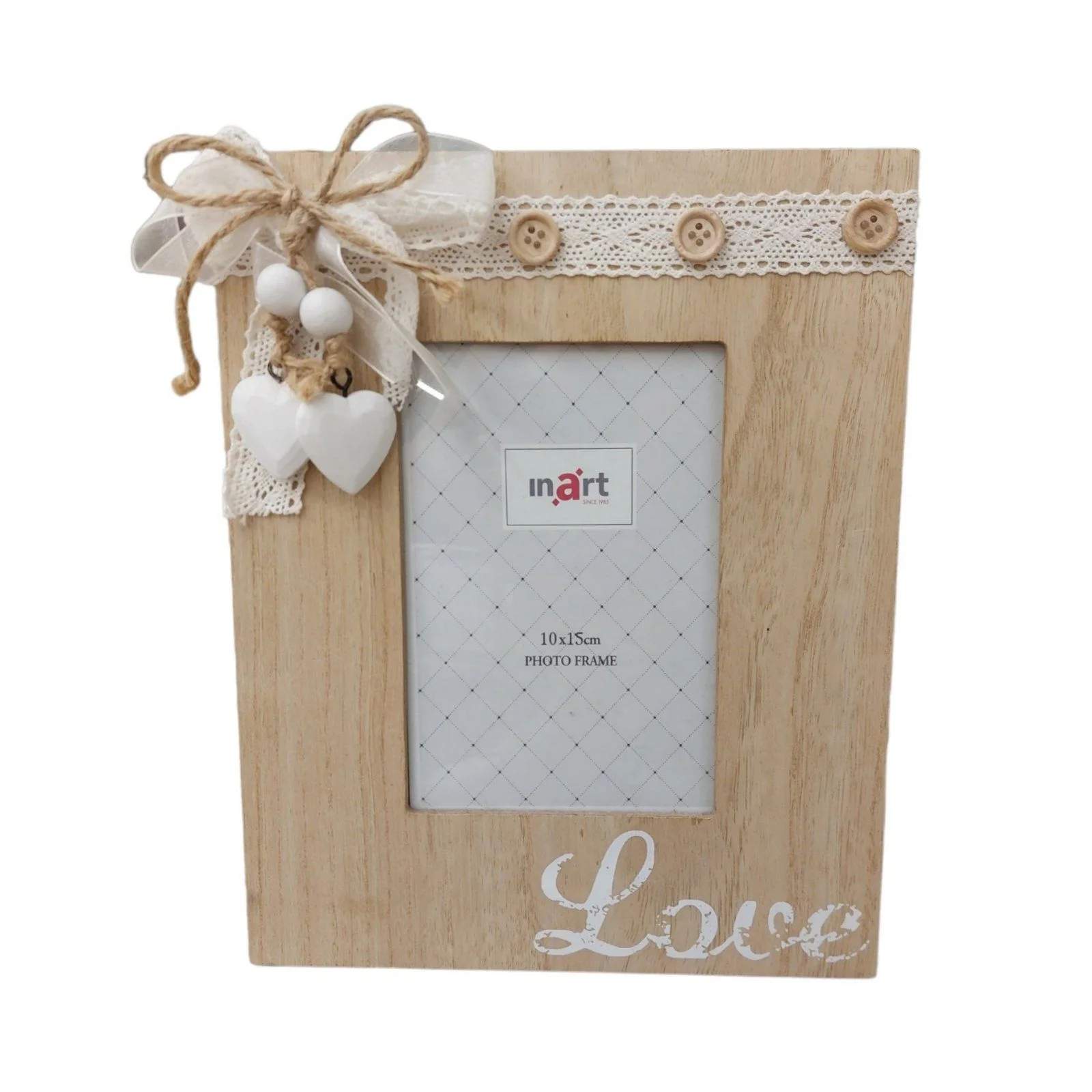 Φωτογραφία προϊόντος: Ξύλινη Κορνίζα Love Wooden Photo Frame 10x15 cm