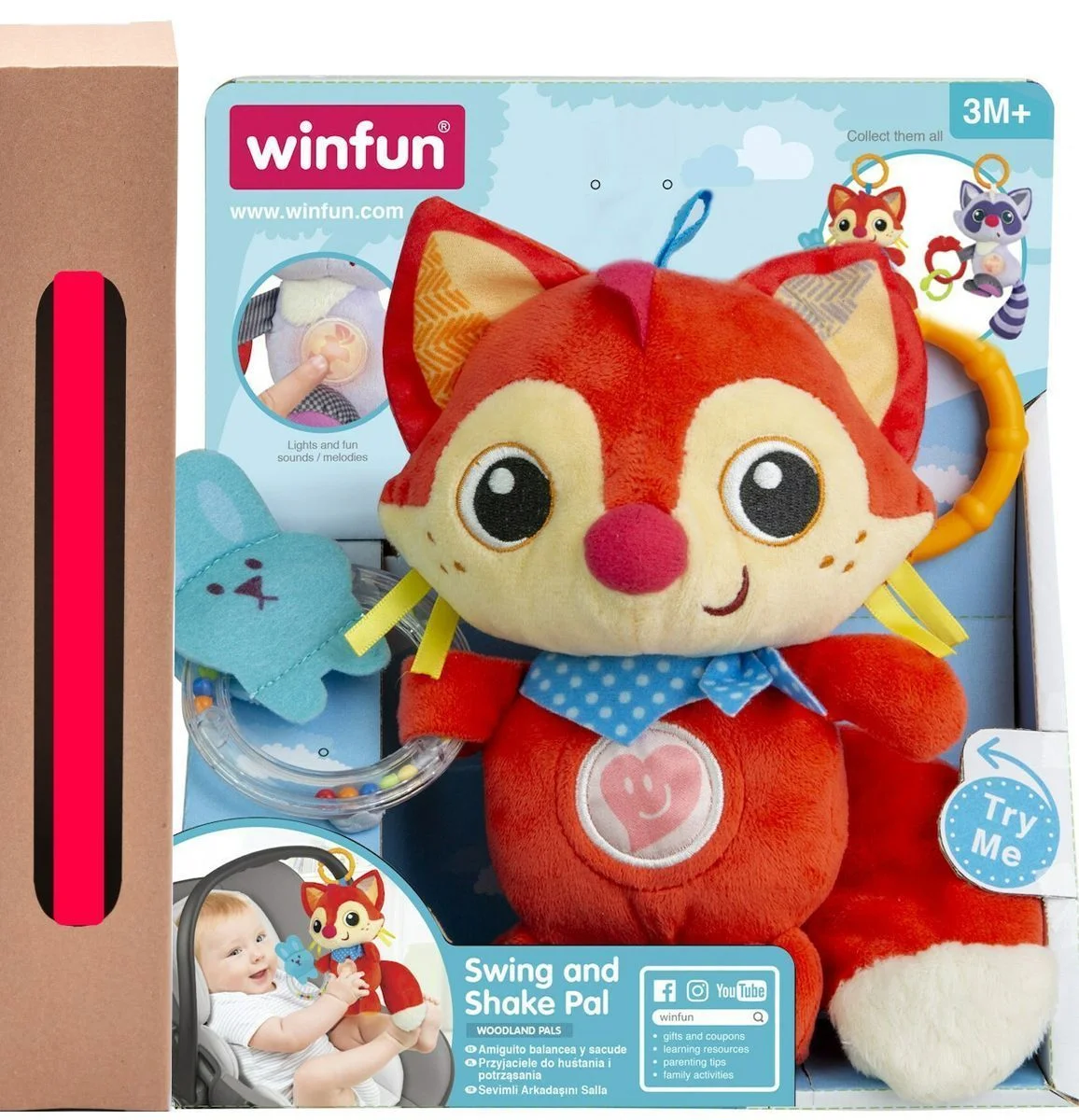 Φωτογραφία προϊόντος: Winfun Κρεμαστό Παιχνίδι Κούνιας και Καροτσιού με Μουσική και Περιστροφή και δώρο λαμπάδα