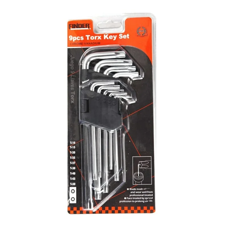 Φωτογραφία προϊόντος: Κλειδιά Torx - 9pcs - Finder - 193122