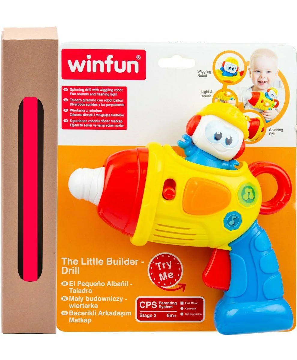 Φωτογραφία προϊόντος: Winfun Παιδικό Τρυπανάκι με Φως για 12+ Μηνών και δώρο λαμπάδα